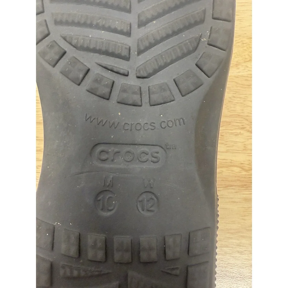 Crocs Baya II Flip 10‎ Men's Flip Flop Sandals Black Slip-On Shoes #46